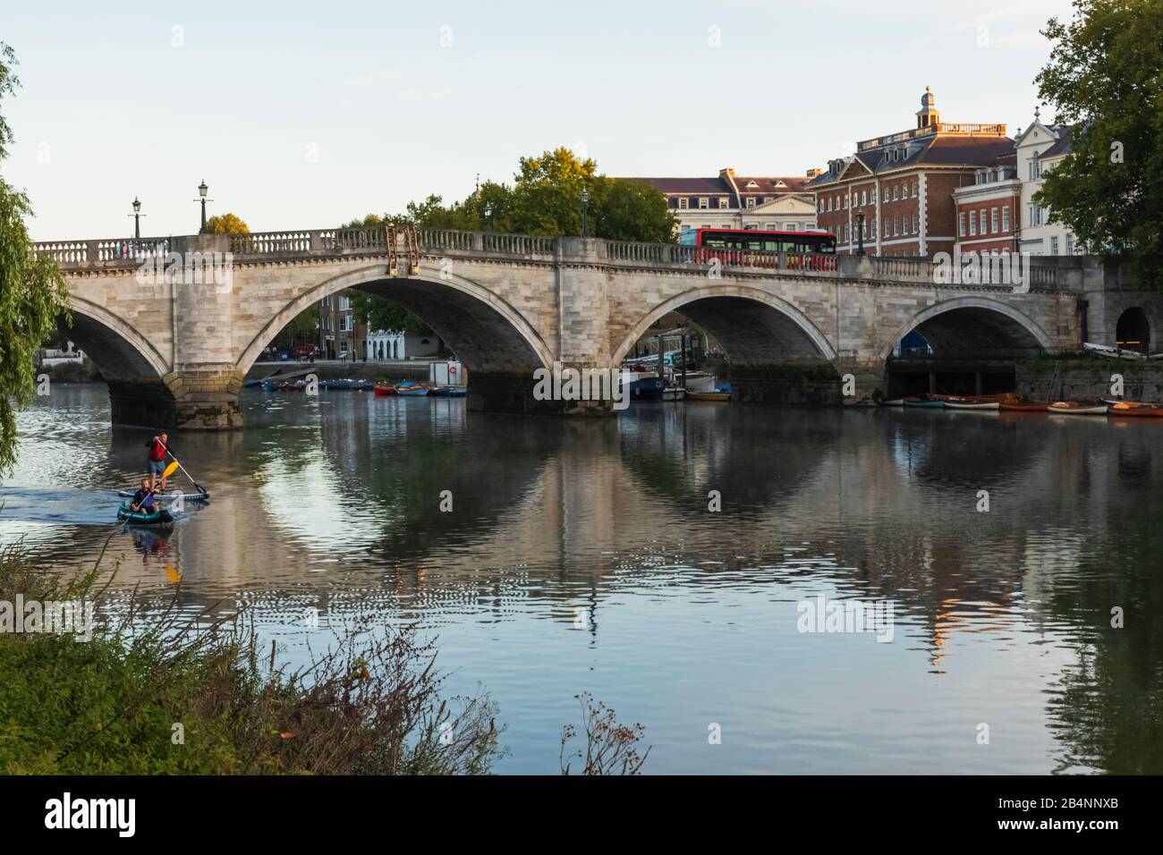 England, London, Richmond, Richmond Bridge Stock Photo