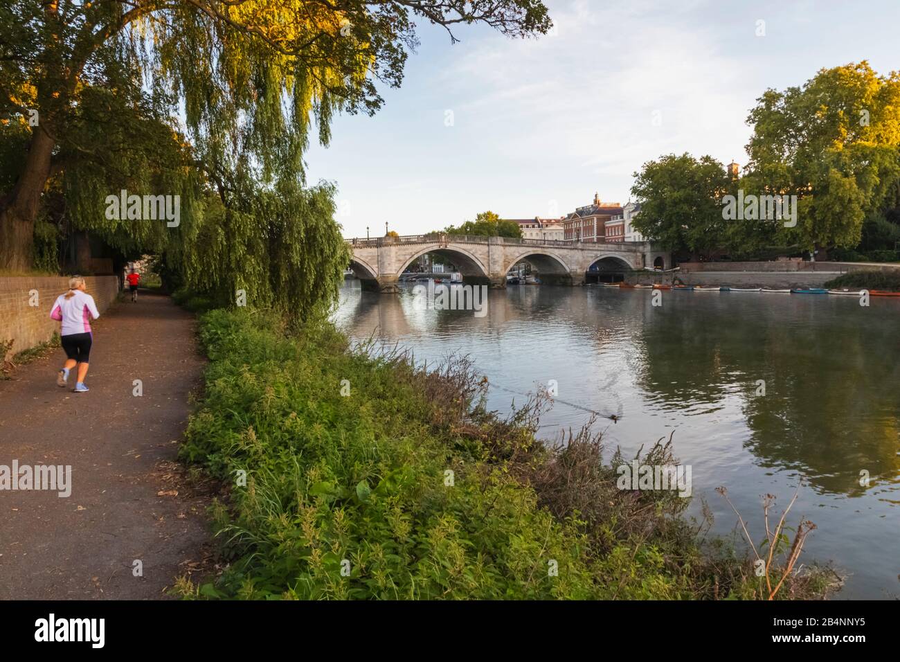 England, London, Richmond, Richmond Bridge Stock Photo