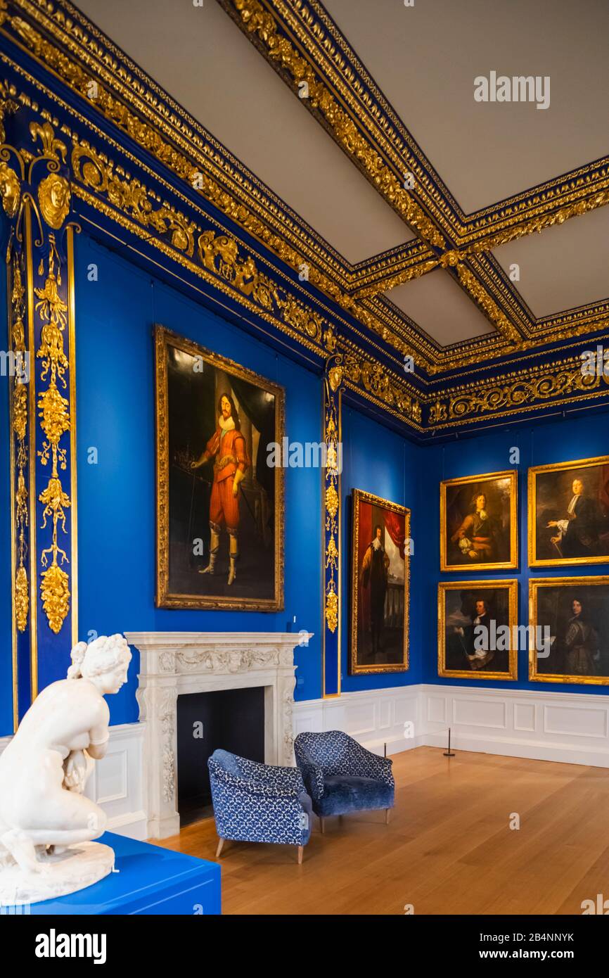 England, London, Greenwich, Queen's House Museum and Art Gallery, The King's Presence Chamber Stock Photo