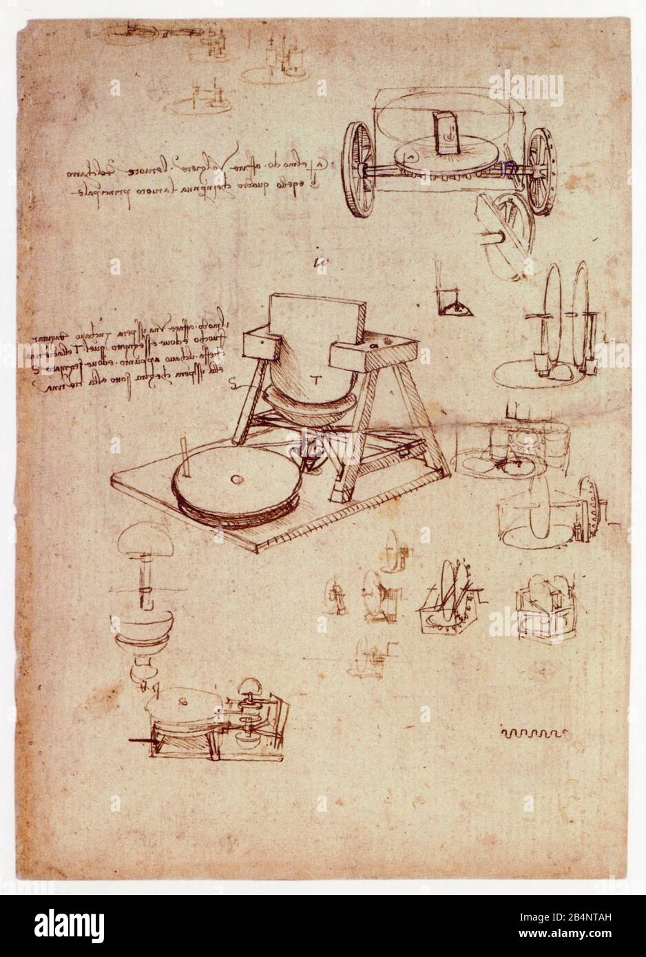 Leonardo Da Vinci Devices For Fabricating Concave Mirrors 1478 1480 