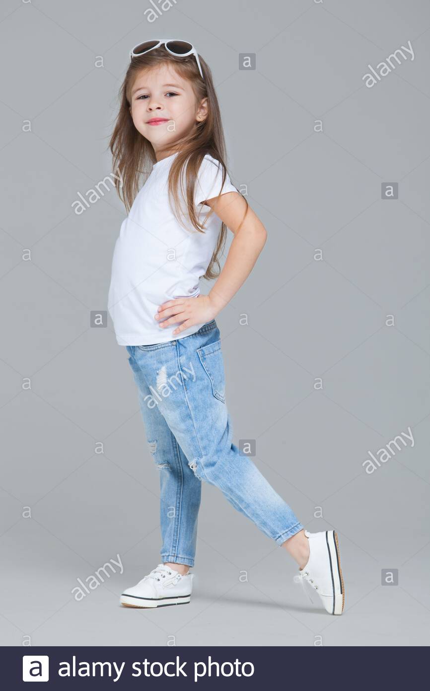 blue jeans white shirt for ladies