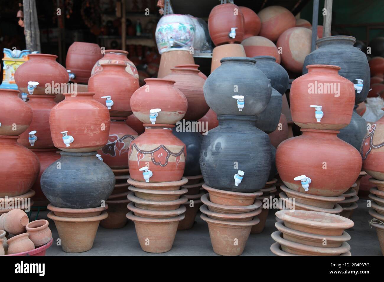 Clay pots at Kumbharwada, Pune , Maharashtra, India Stock Photo - Alamy