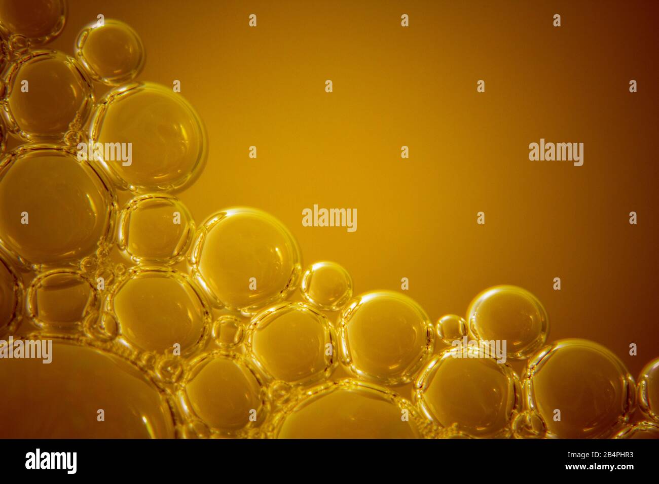 Macro shots soapy water bubbles close-up Stock Photo