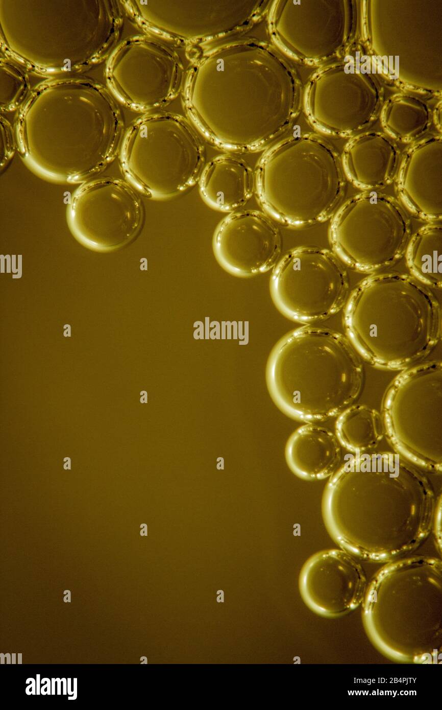 Macro shots soapy water bubbles close-up Stock Photo