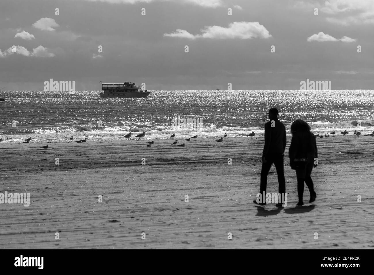 Walk by the beach Stock Photo Alamy