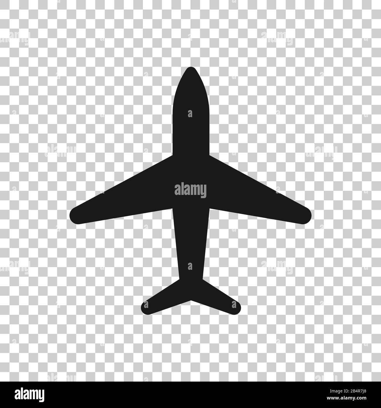 Plane icon in flat style. Airplane vector illustration on white ...