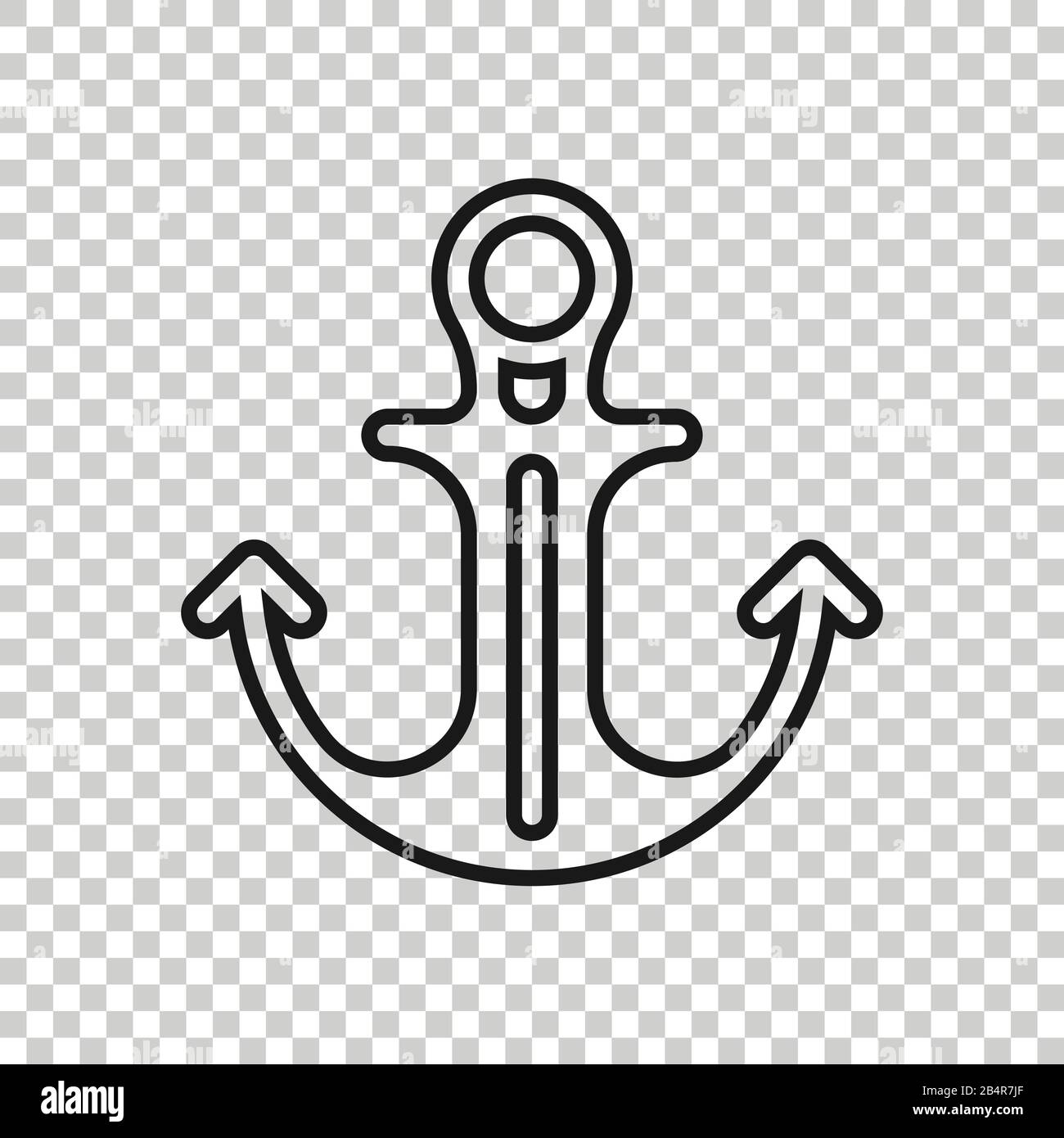Anchor flat icon Black and White Stock Photos & Images - Page 3