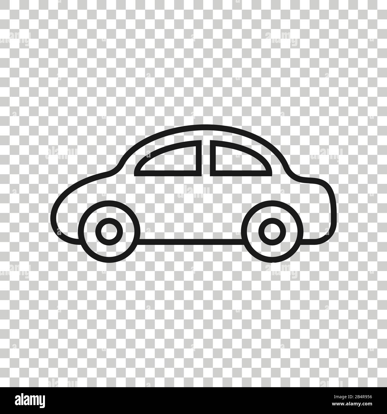 Car icon in flat style. Automobile vehicle vector illustration on white ...