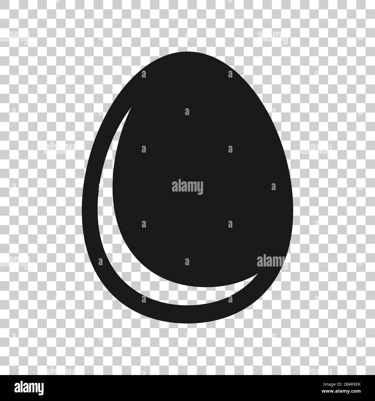 Egg icon in flat style. Breakfast vector illustration on white isolated background. Eggshell business concept. Stock Vector