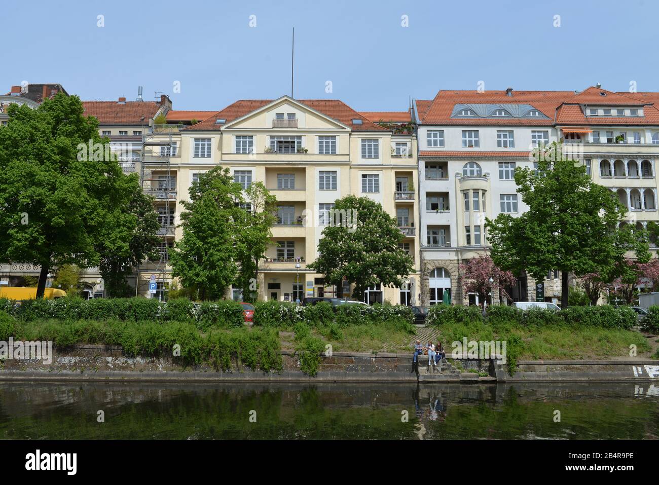 Altbauten, PaulLinckeUfer, Landwehrkanal, Kreuzberg, Berlin, Deutschland