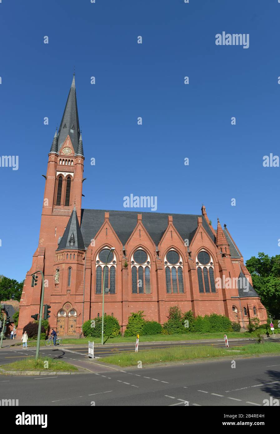 Kirche Zum Guten Hirten, Friedrich-Wilhelm-Platz, Friedenau, Berlin, Deutschland Stock Photo