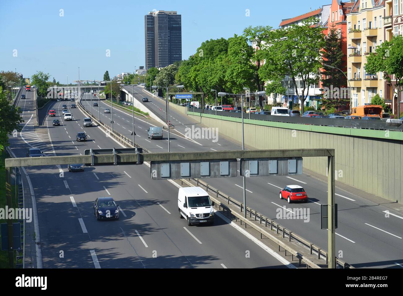 Stadtautobahn A 103, Steglitz. Berlin, Deutschland Stock Photo
