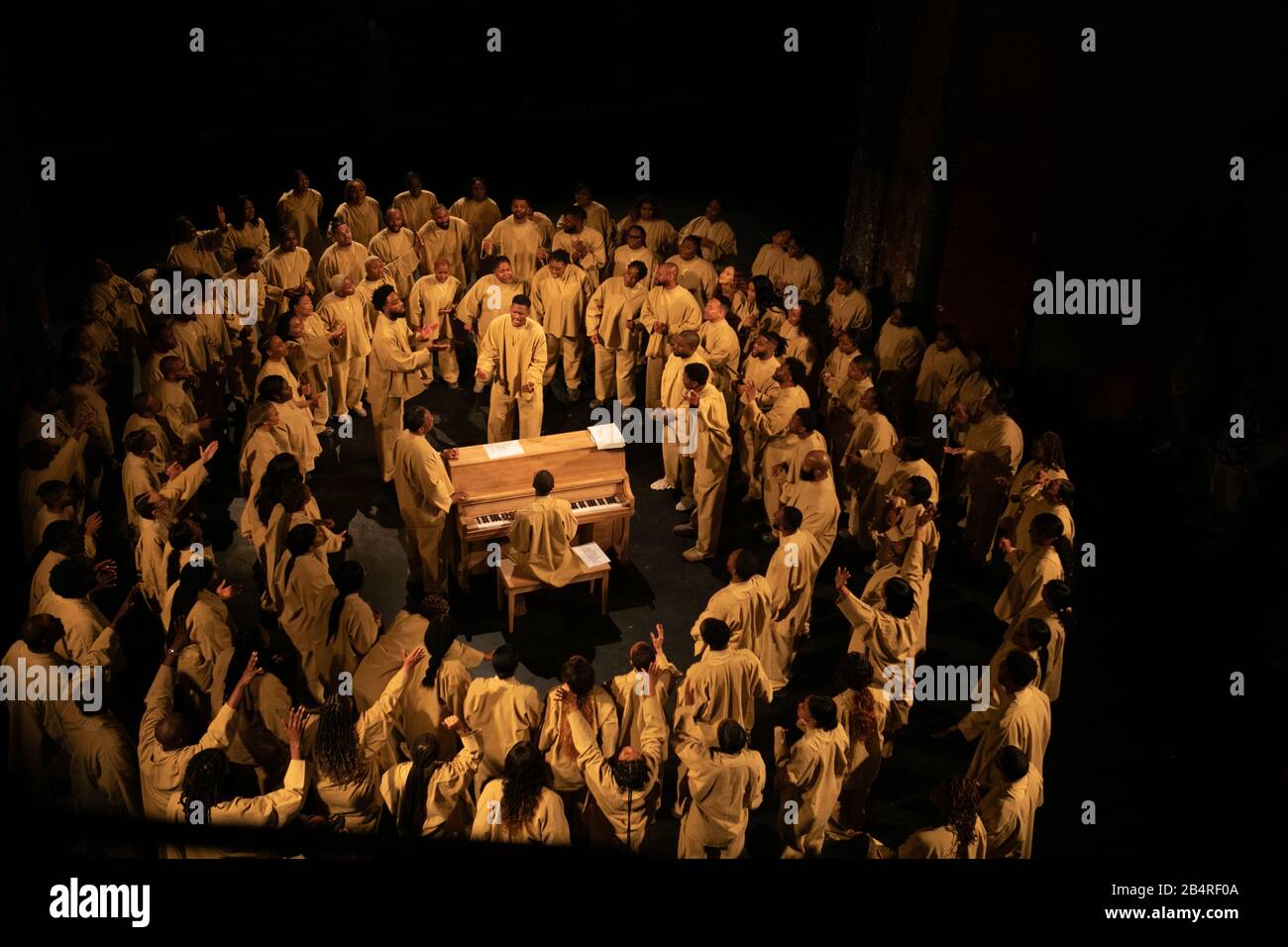 Kanye West Sunday Service showduring Paris Fashion Week fallwinter 20-21 Stock Photo