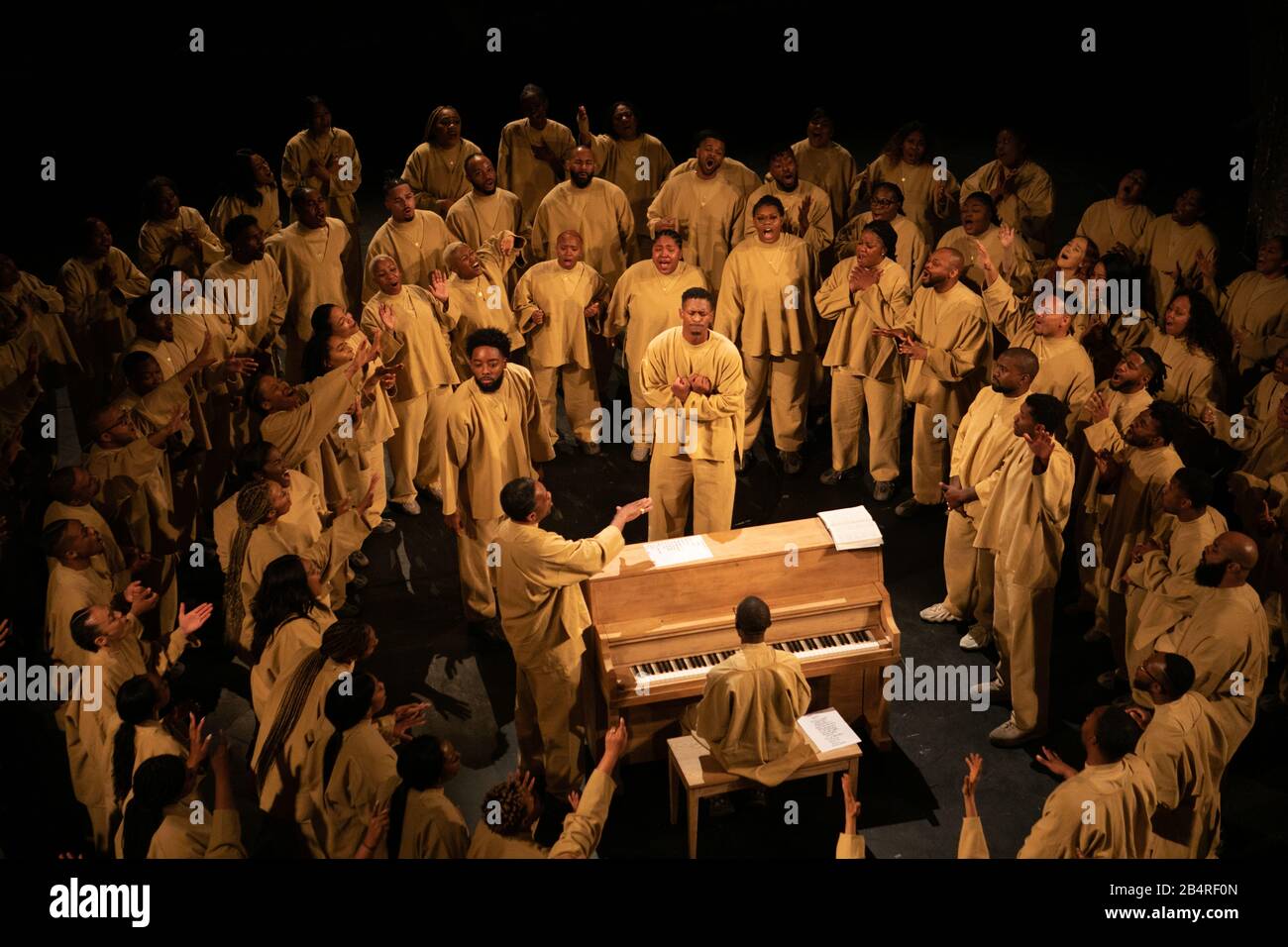 Kanye West Sunday Service showduring Paris Fashion Week fallwinter 20-21 Stock Photo