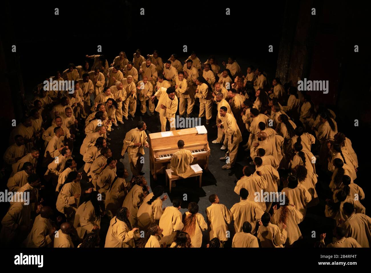 Kanye West Sunday Service showduring Paris Fashion Week fallwinter 20-21 Stock Photo