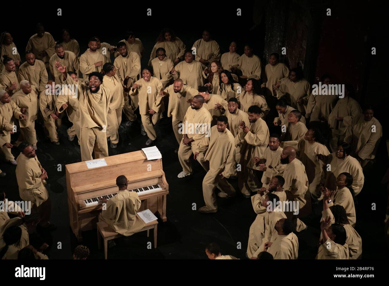 Kanye West Sunday Service showduring Paris Fashion Week fallwinter 20-21 Stock Photo