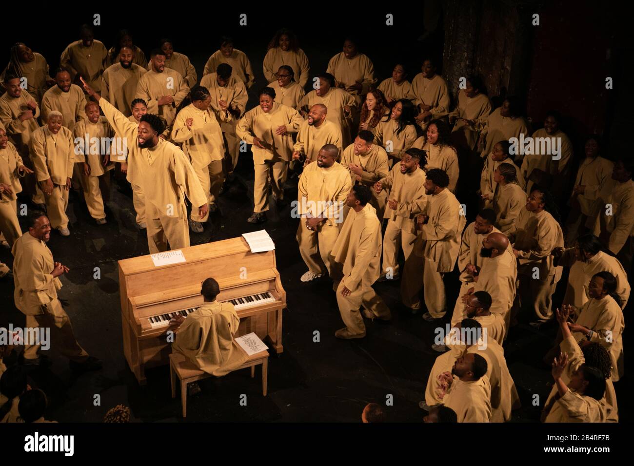 Kanye West Sunday Service showduring Paris Fashion Week fallwinter 20-21 Stock Photo