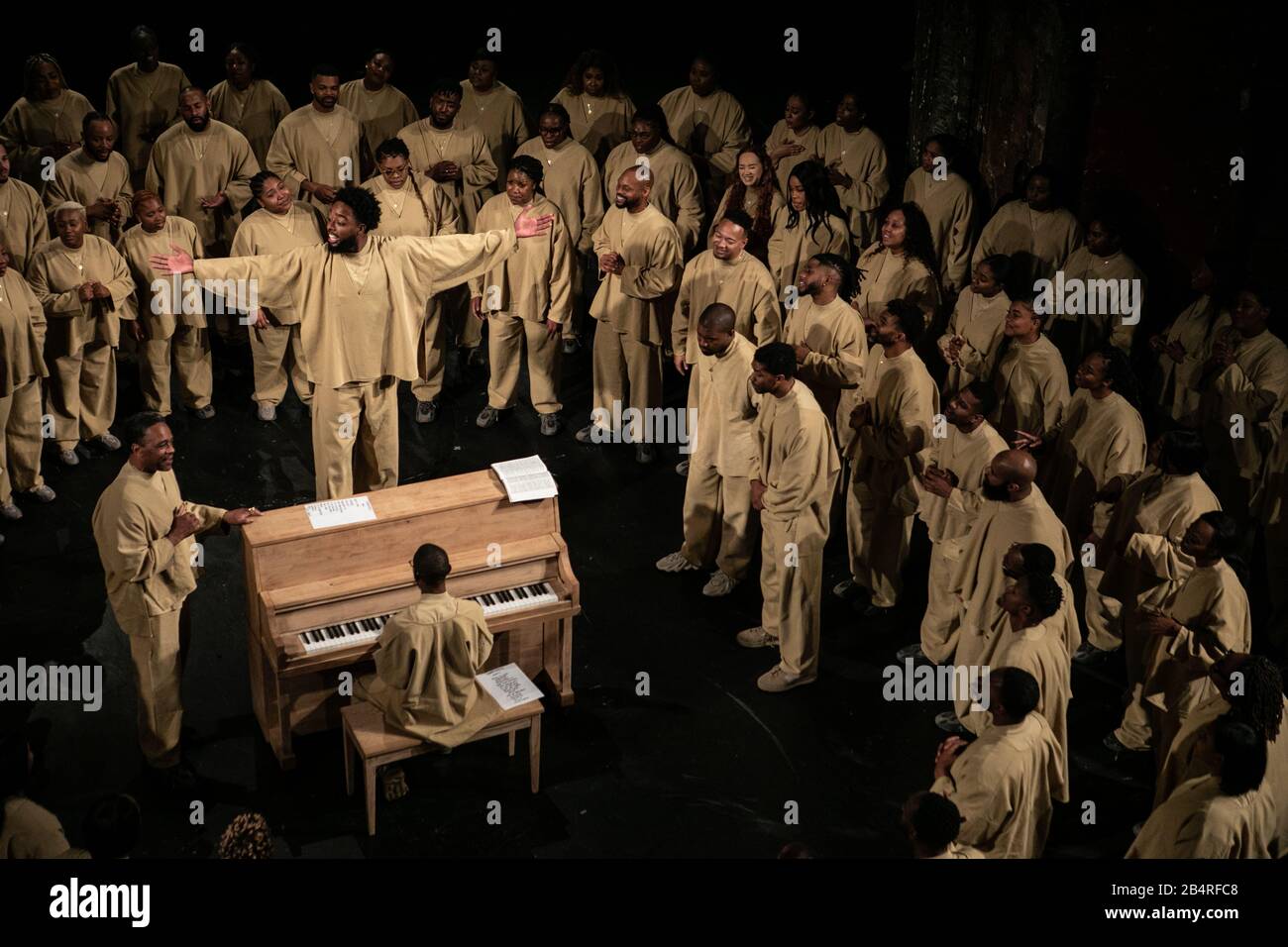 Kanye West Sunday Service showduring Paris Fashion Week fallwinter 20-21 Stock Photo