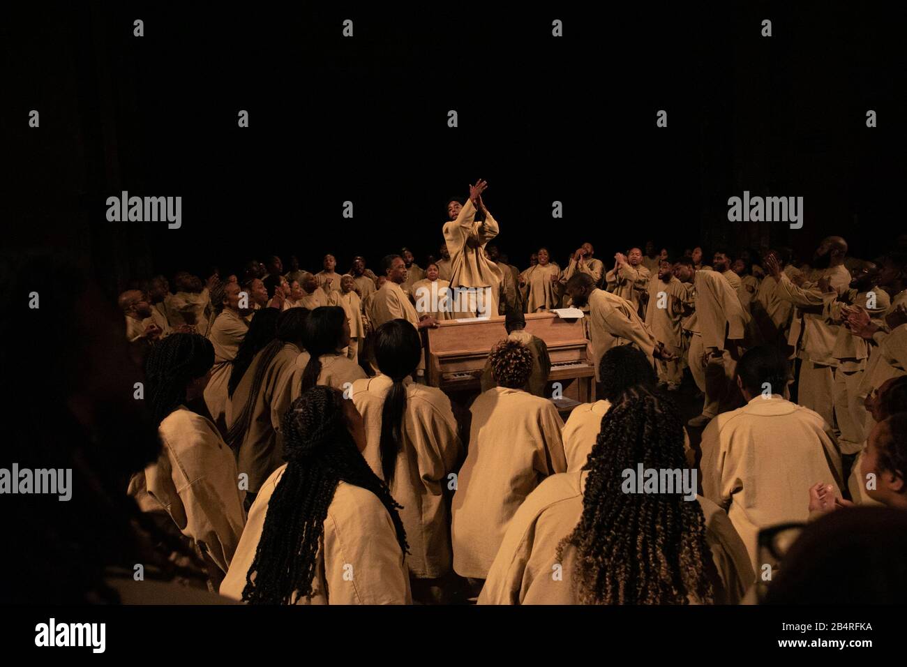 Kanye West Sunday Service showduring Paris Fashion Week fallwinter 20-21 Stock Photo