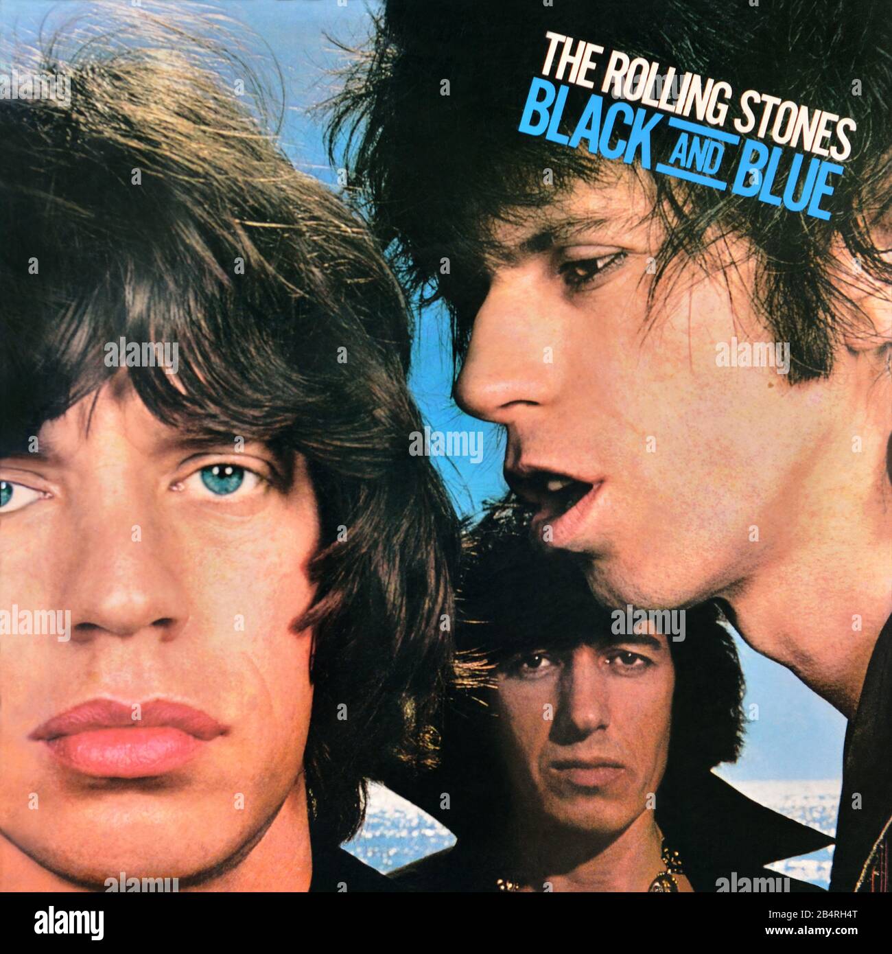 The Rolling Stones - original vinyl album cover - Black And Blue - 1976 Stock Photo