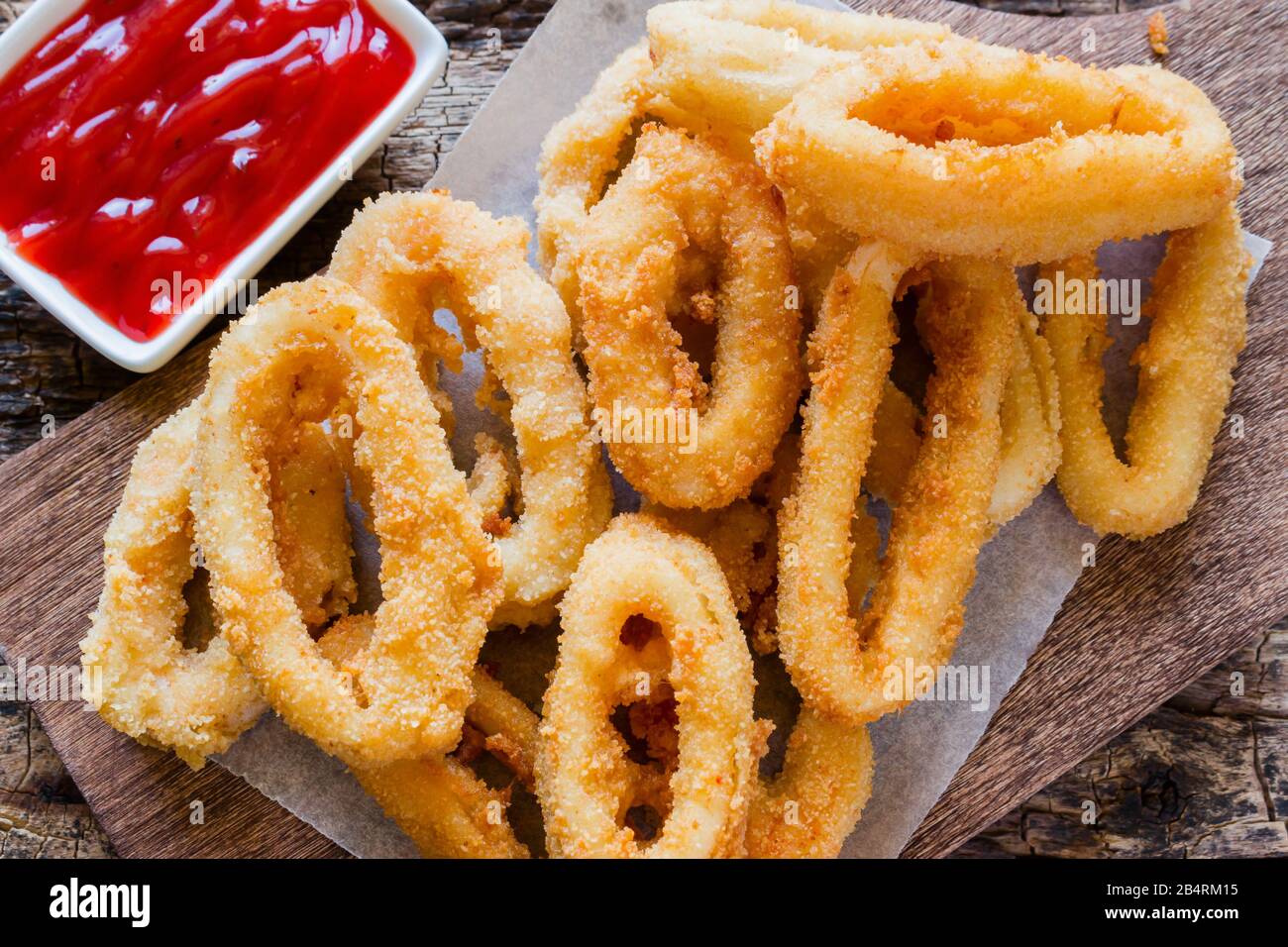 Breaded squid rings hi-res stock photography and images - Alamy