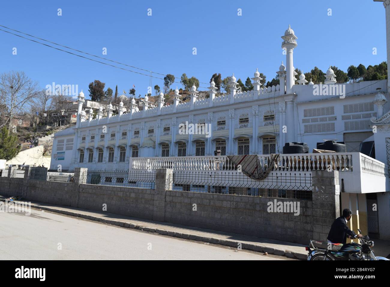 Beautiful view of landmark of abbottabad  Illyasi Masjid(mosque) Stock Photo