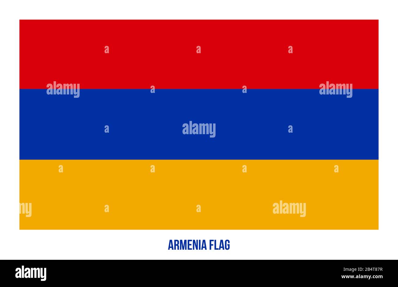 Armenia Flag Vector Illustration on White Background. Armenia National