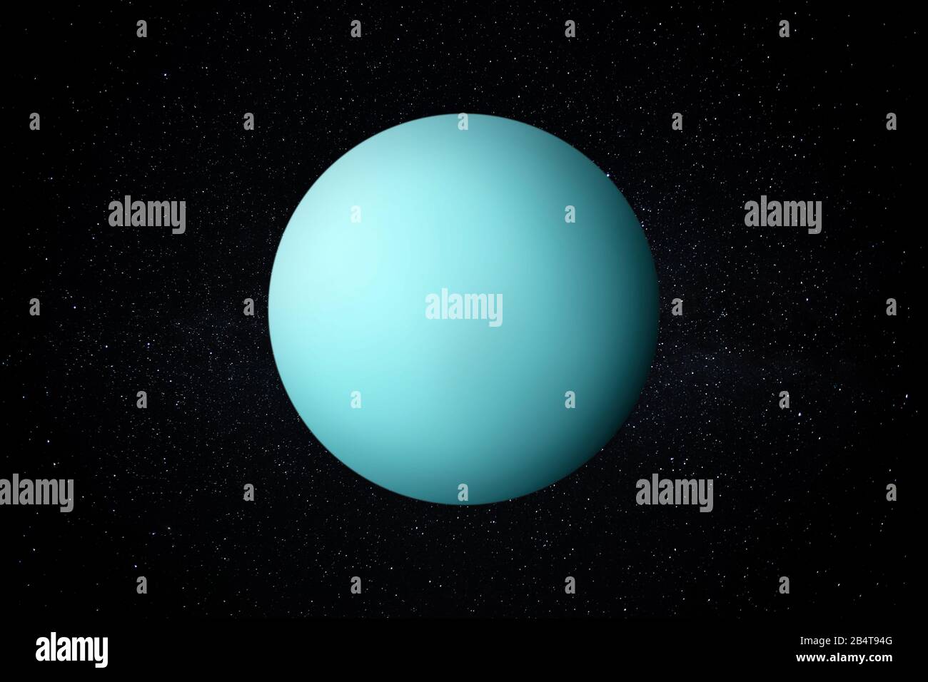 Planet Uranus In The Starry Sky Of Solar System In Space This Image Elements Furnished By Nasa Stock Photo Alamy
