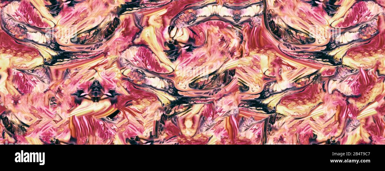 Beauty of Abstract Seamless Tileable Random Art Ink Spread Stock Photo ...