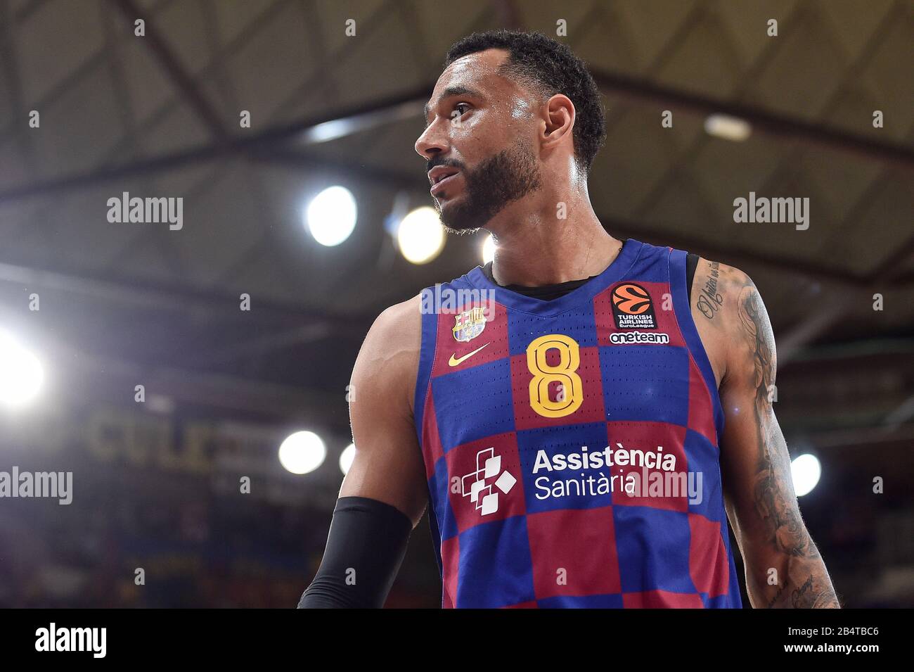 Barcelona, Spain. 06th Mar, 2020. Adam Hanga of FC Barcelona in action  during the EuroLeague basketball match played between FC Barcelona Basquet  and FC Bayern Munich Basketball at Palau Blaugrana on March