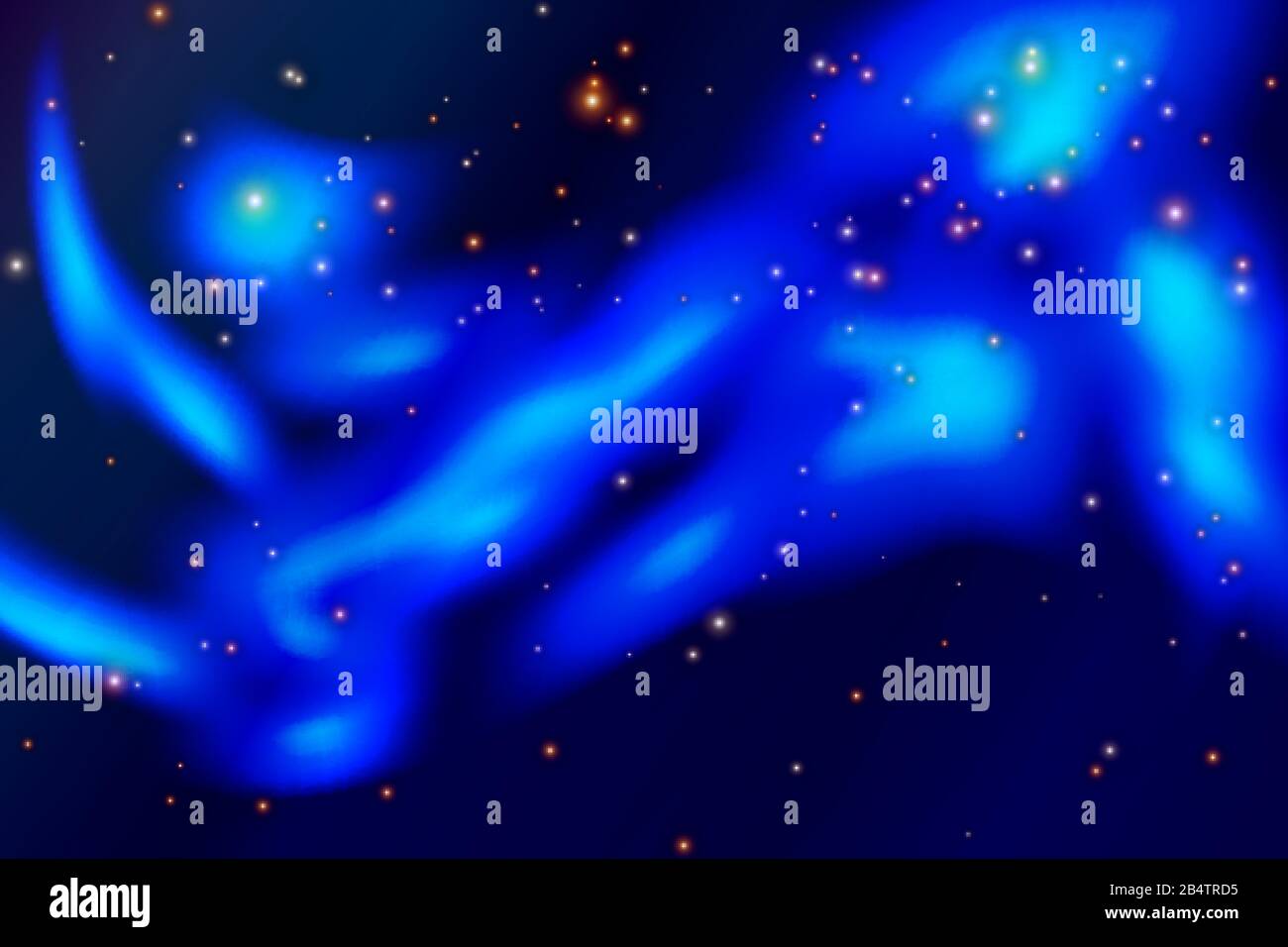Vector Illustration of an Abstract Background with Night Sky Stars ...