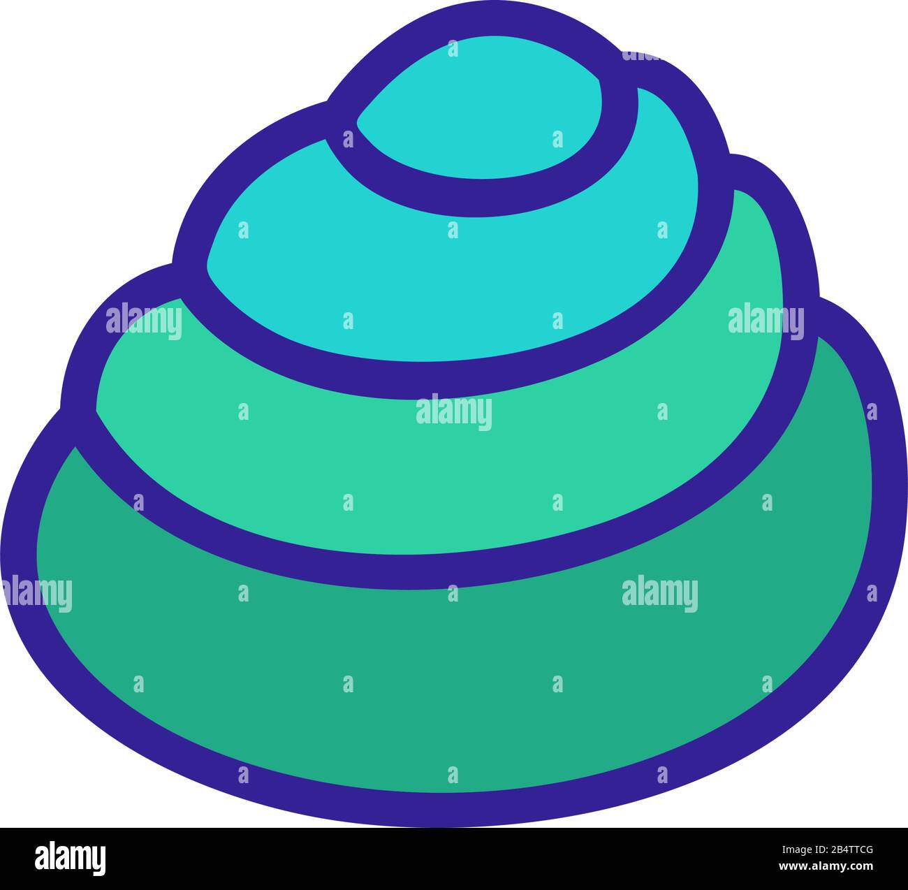 seashell icon vector. Isolated contour symbol illustration Stock Vector ...