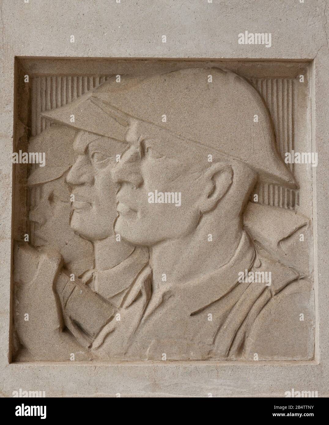Bas-relief sculpture of army personnel at the Auckland Museum and War  Memorial, Parnell, Auckland, New Zealand Stock Photo - Alamy