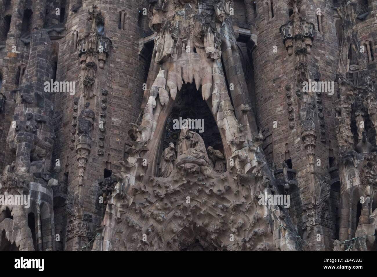 The Nativity Facade, Sagrada Familia, Barcelona, Spain Stock Photo Alamy