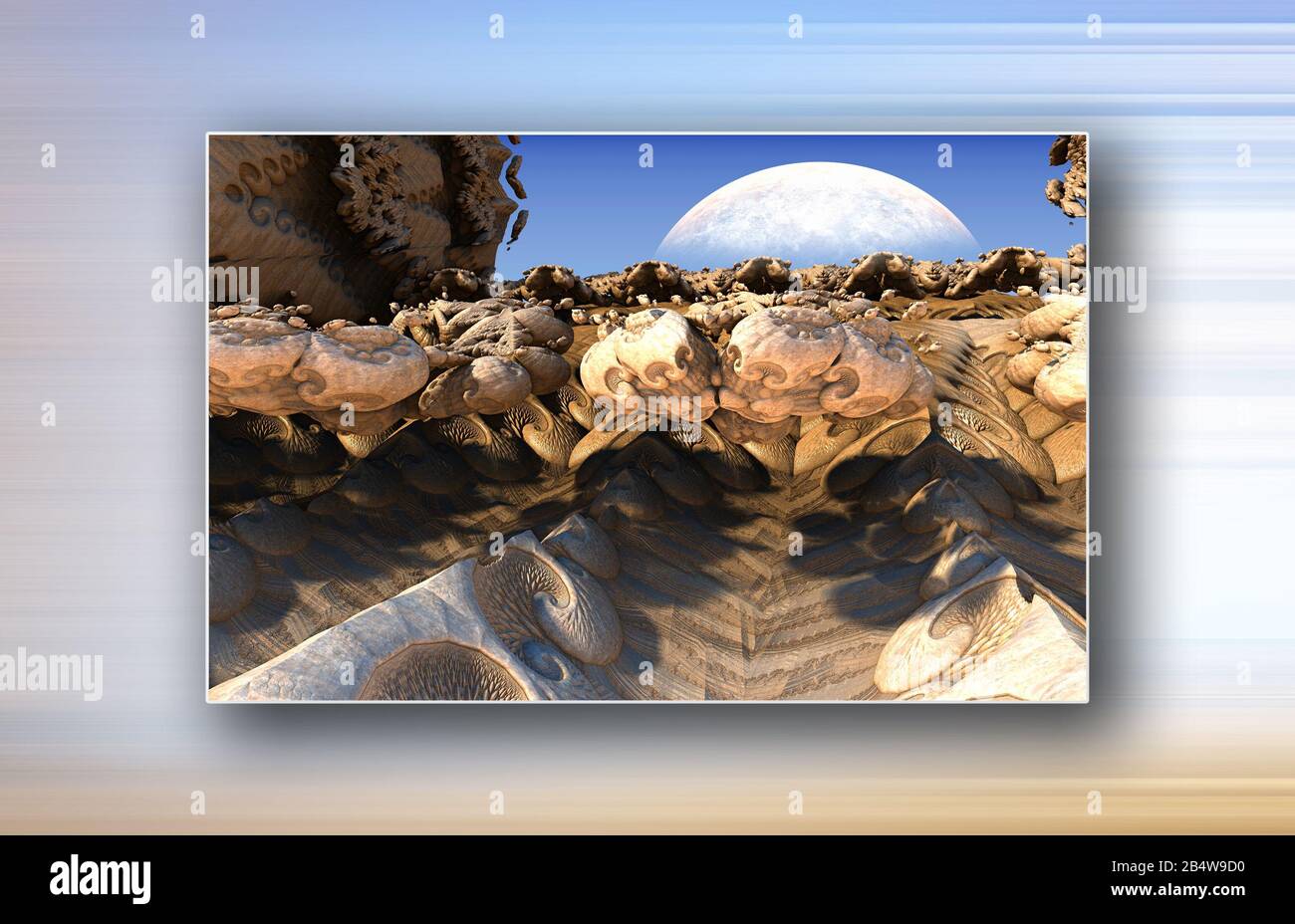 Image gallery with 3D fractal render elements ready for art printing