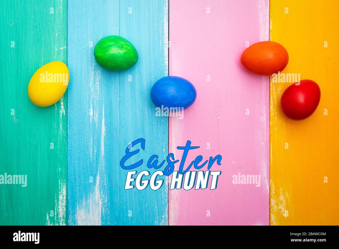 Easter egg, happy Easter sunday hunt holiday decorations Stock Photo