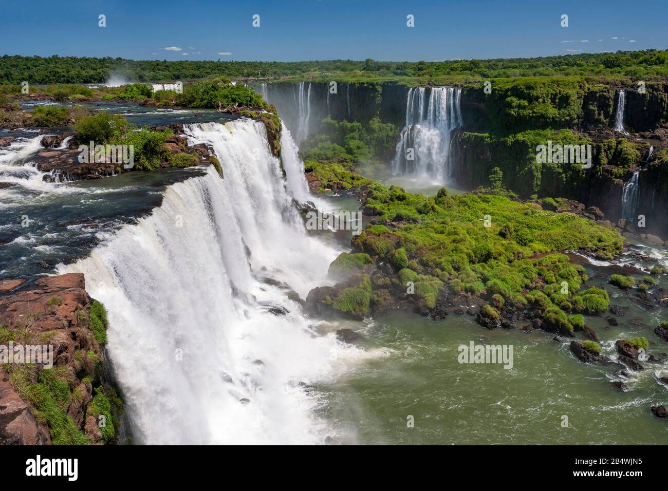 Iguacu Falls (Foz do Iguaçu), Brazil. Stock Photo