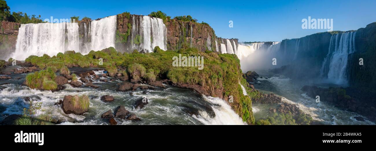 Iguacu Falls (Foz do Iguaçu), Brazil. Stock Photo