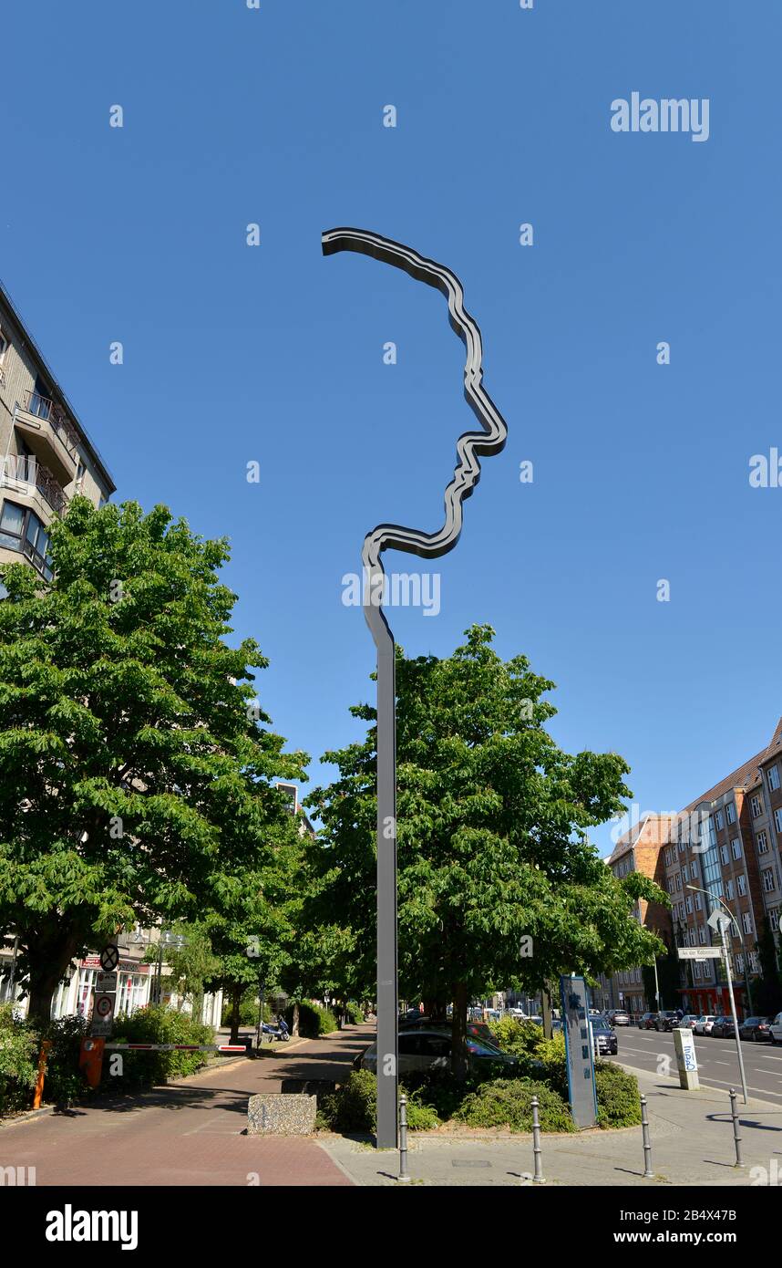 Denkmal, Georg Elser, Wilhelmstrasse, Mitte, Berlin, Deutschland Stock Photo