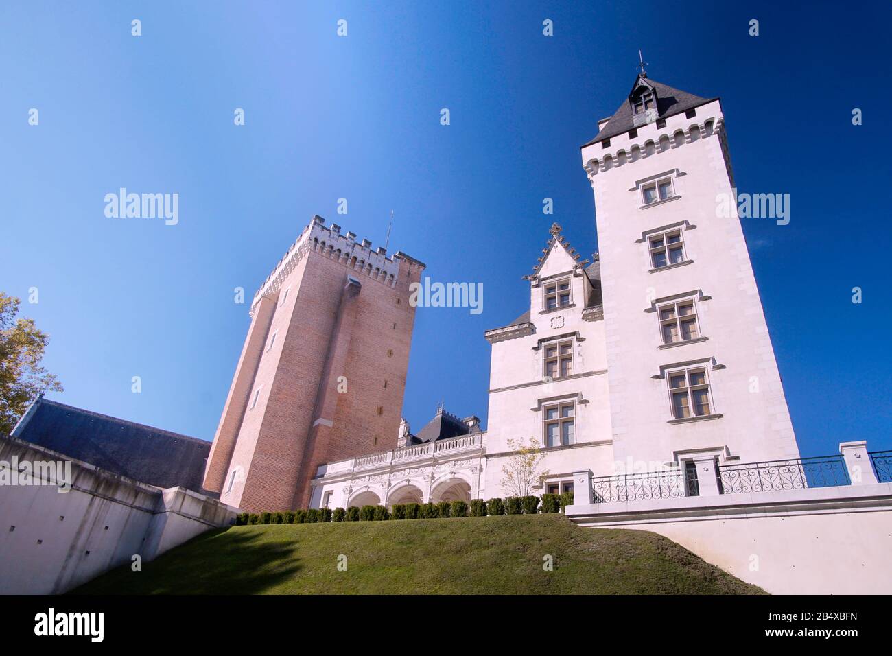 Pau Castle in the centre of the city of Pau, capital of Bearn in France. Stock Photo