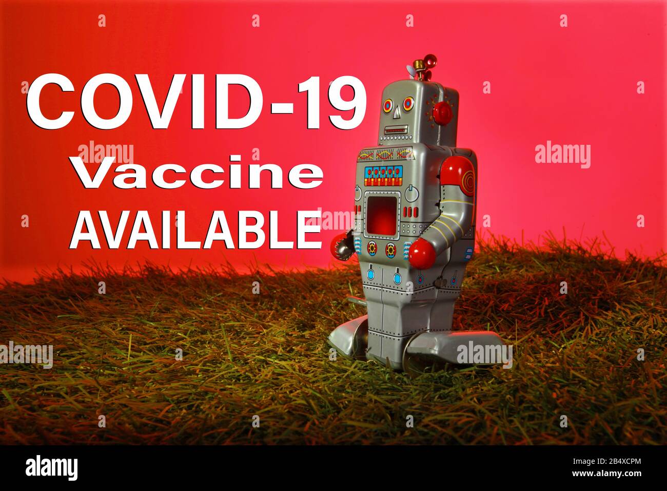COVID-19 Vaccine available, Coronavirus Stock Photo