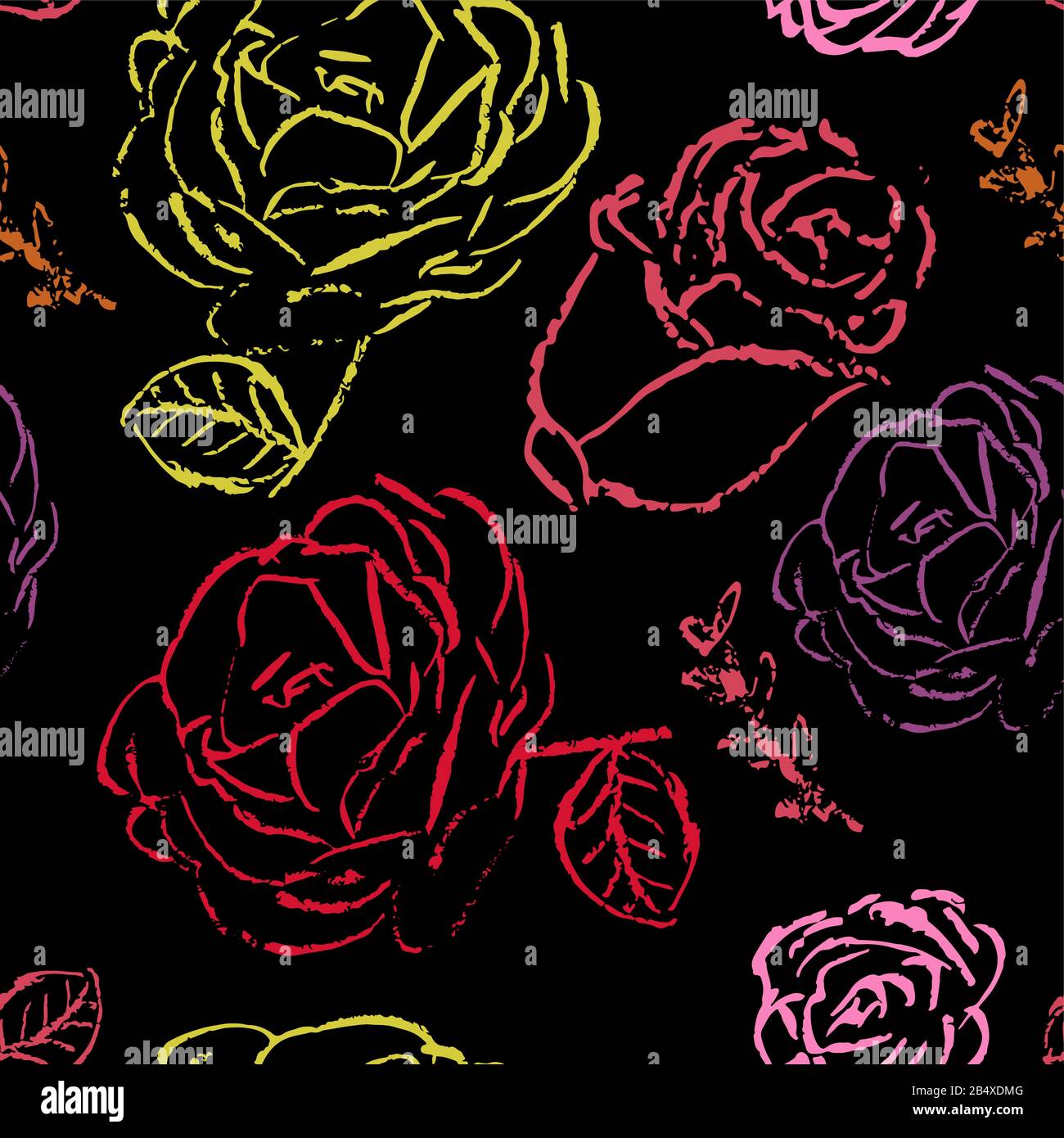 Crayon drawing wall Stock Vector Images Alamy