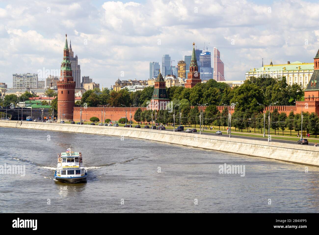 River beside the Kremlin Stock Photo