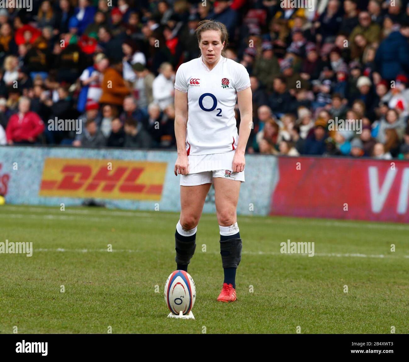 London, UK. 07th March, 2020. Emily Scarratt of England Women during ...