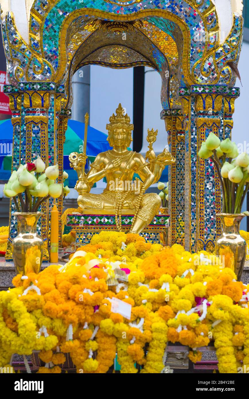 BANGKOK, THAILAND DECEMBER 30, 2018 View of the fourfaced Buddha