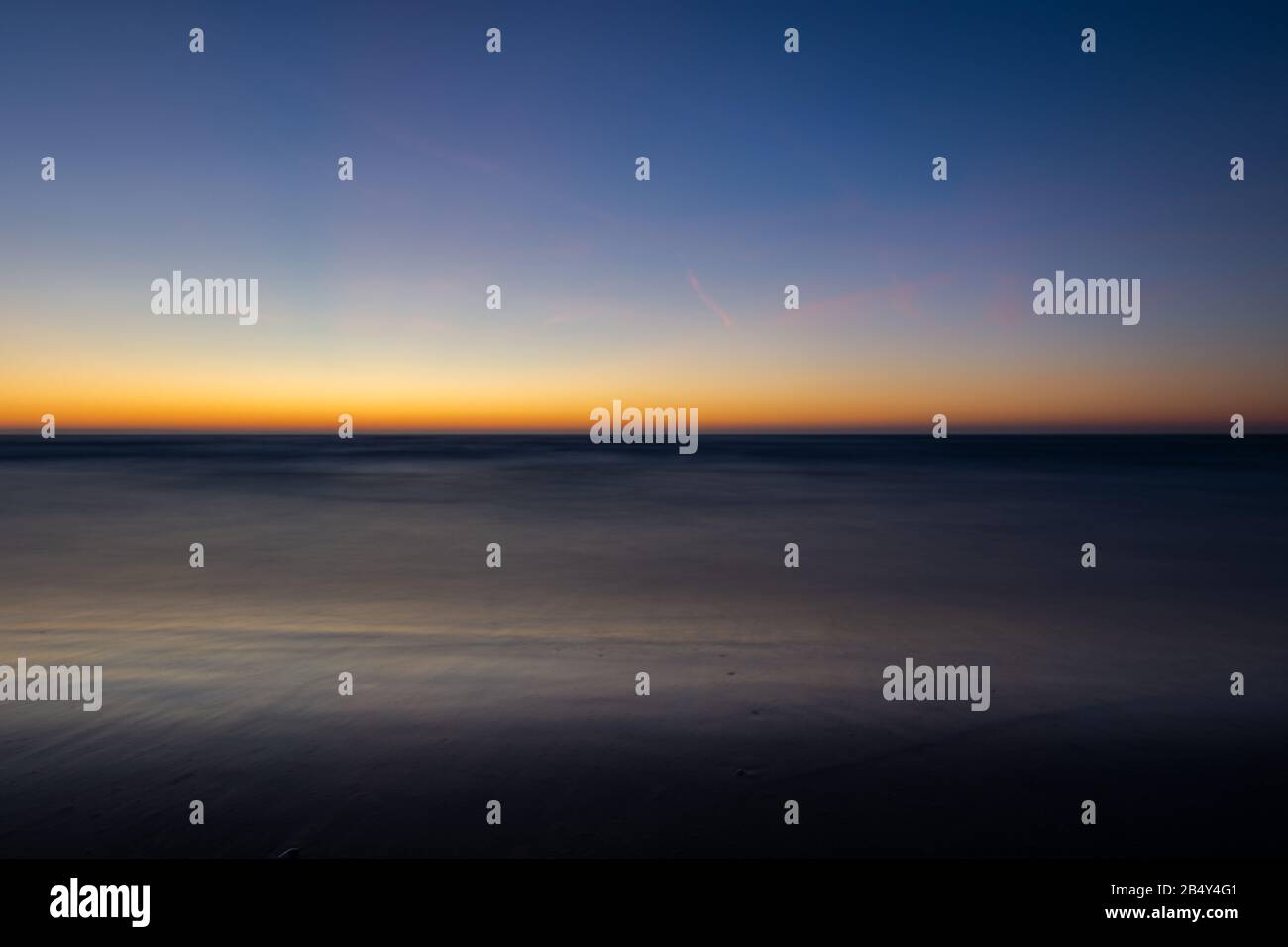 A Sea Sunset Stock Photo - Alamy