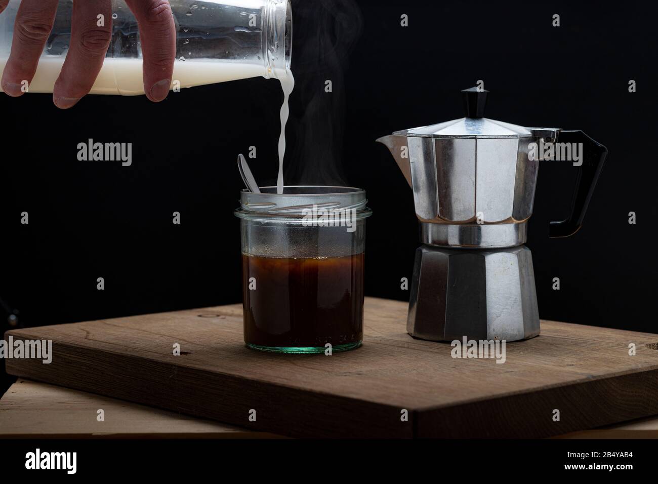 Moka pot pouring coffee hi-res stock photography and images - Page 5 - Alamy