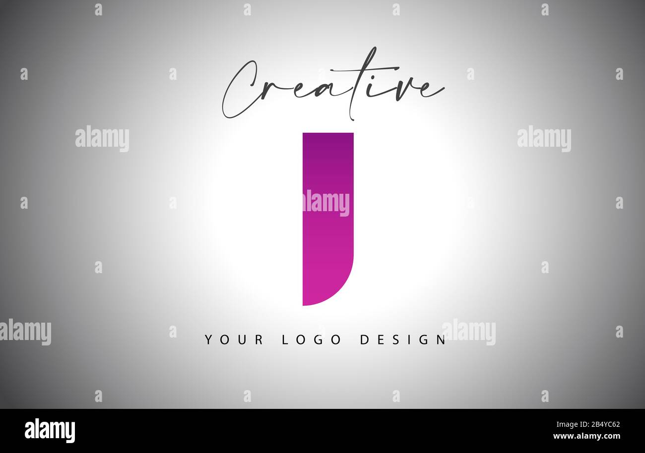 Creative Letter T Logo With Purple Gradient and Creative Letter Cut ...