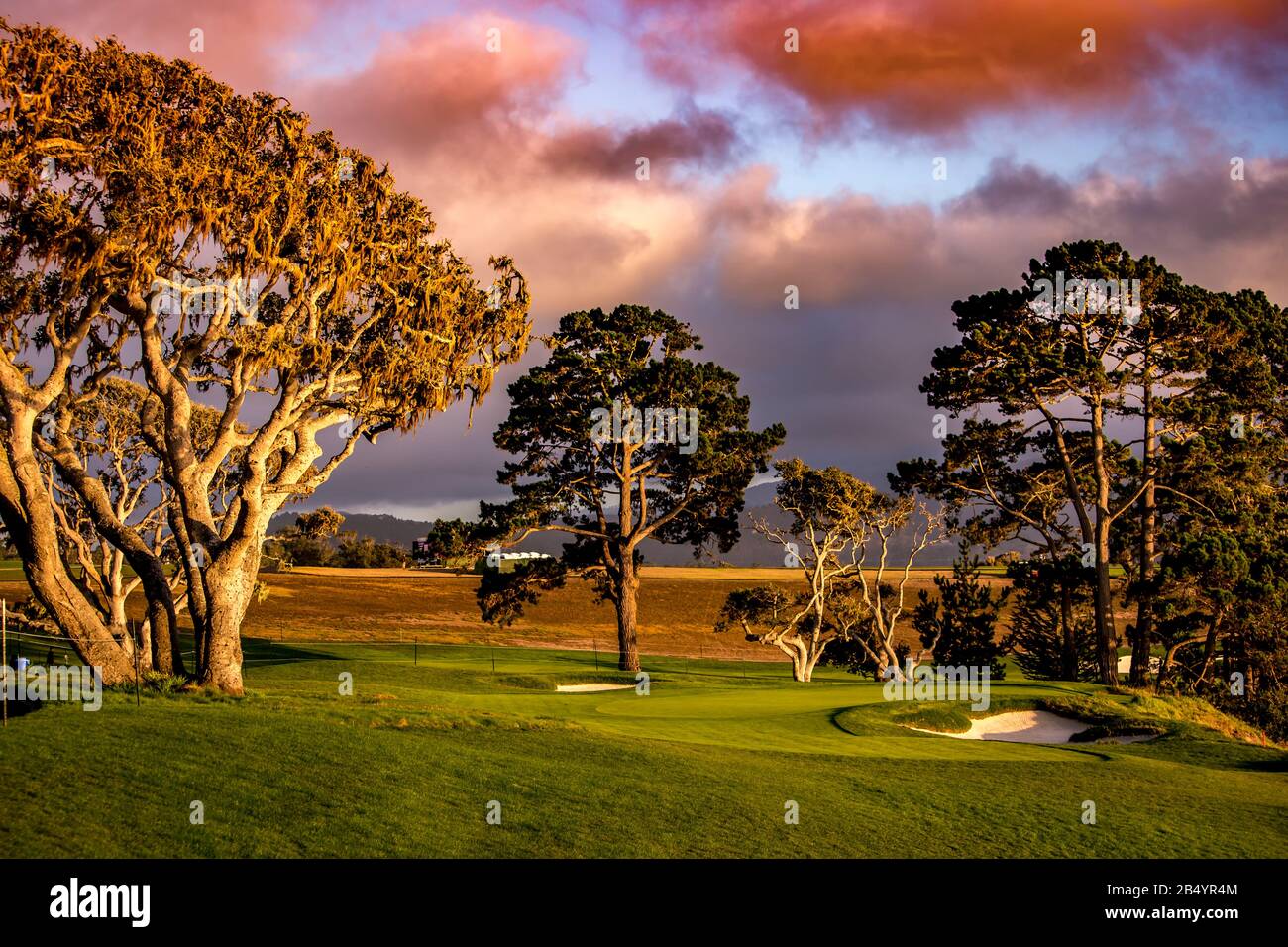 Pebble Beach golf course, Monterey, California, usa Stock Photo Alamy
