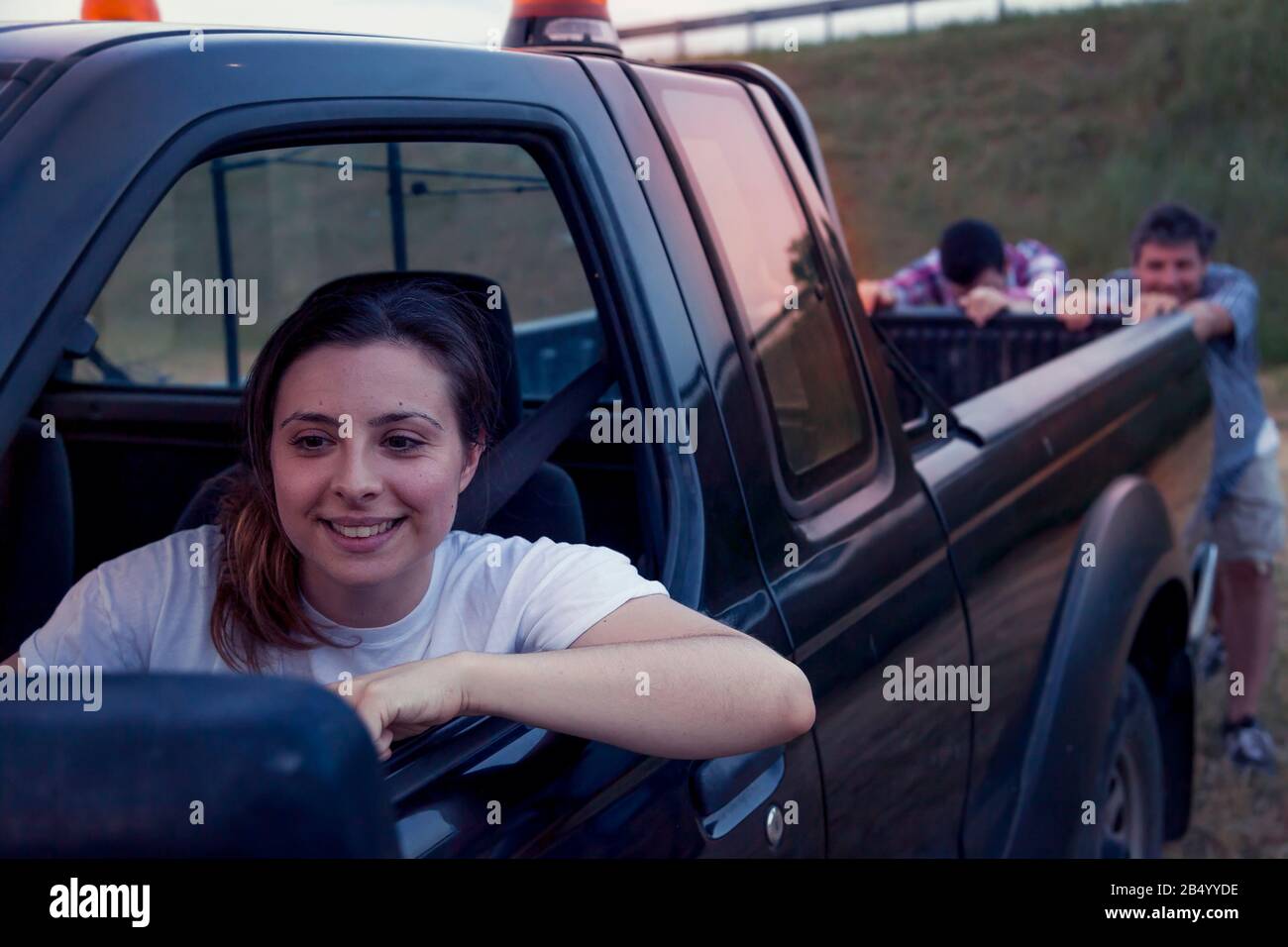 amateur mature displayed car